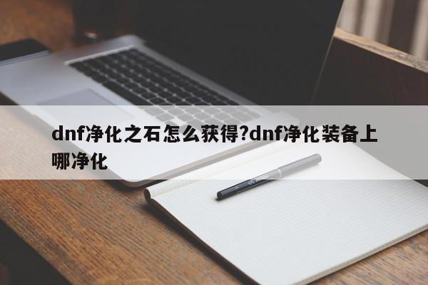 dnf净化之石怎么获得?dnf净化装备上哪净化